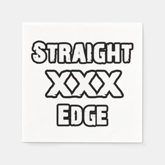 Straightedge Servetten (Voorkant)