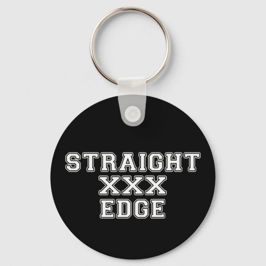 Straightedge Sleutelhanger (Voorkant)