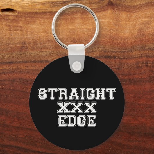 Straightedge Sleutelhanger (Voorkant)
