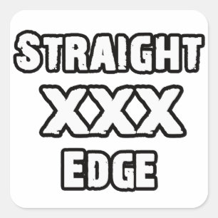 Straightedge sticker
