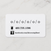 StraightRazor sociale mediakaarten Visitekaartje (Achterkant)