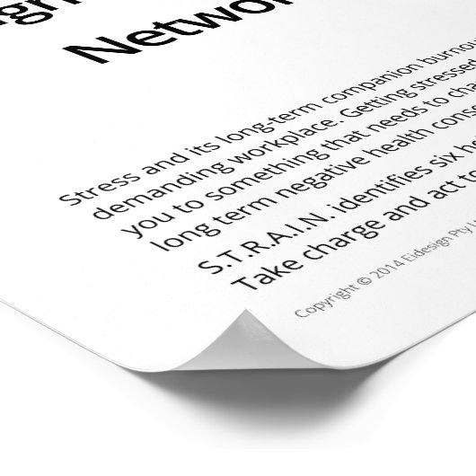 STRAIN Avoiding Burnout Poster (Hoek)