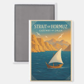 Strait of Hormuz – Gateway of Oman Magneet (Voorkant / Achterkant)
