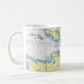 Straits of Mackinac Zeekaart Mok (Links)