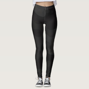Strak Camo Diepzwart Donkere Kooltinten Modern Leggings