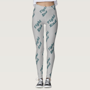 Strak einde humoristische Football term Leggings