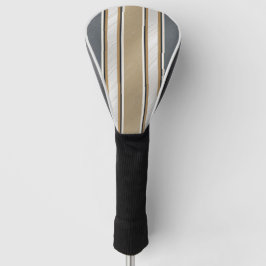 Strak en modern streeppatroon golfheadcover