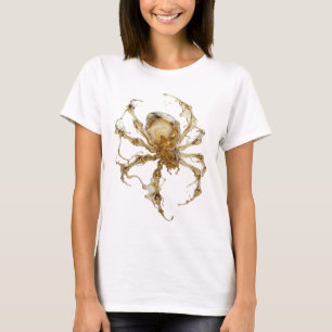 Strak goud ABSTRACTE KUNST Design T-shirt