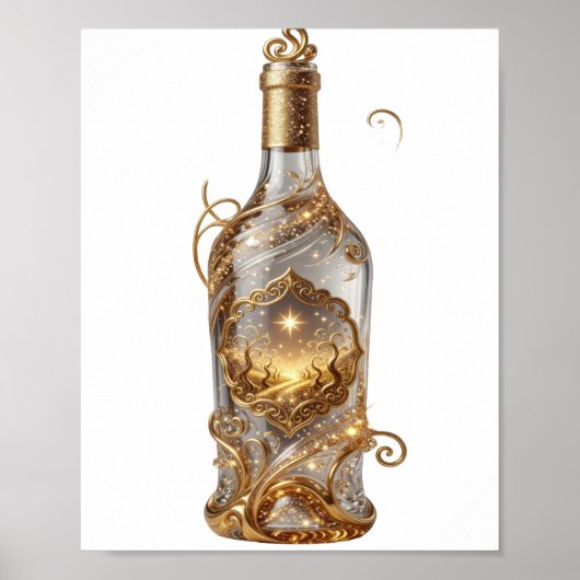 Strak Goud GOUDEN WENSEN Poster (Voorkant)