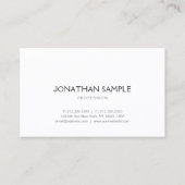 strak grafisch ontwerp Modern Plain Trendy Visitekaartje (Voorkant)