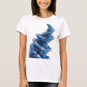 Strak grijs DNA COINAGE aangepast ontwerp T-shirt