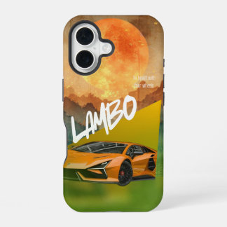 Strak Hoogwaardig Sportauto Silhouet Hoesje iPhone 16 Hoesje