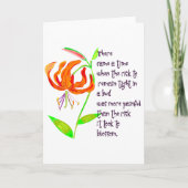 Strak in een knop kaart (Voorkant)