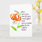 Strak in een knop kaart (Gele Bloem)