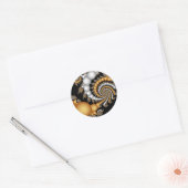 Strak knijpen - Fractal Art Ronde Sticker (Envelop)