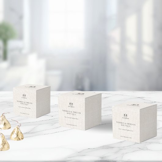 Strak Linen Zakelijk Logo QR Event Marketing Bedan Bedankdoosjes