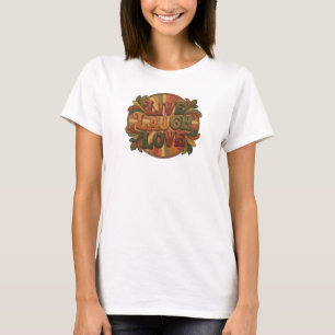 Strak LIVE LAUGH LOVE 2D Custom Creatie T-shirt