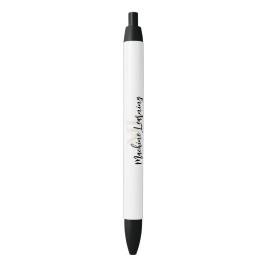 Strak Machine Learning-ontwerp – ML-pen ✨🖊️ Blauwe Inkt Pen (Voorkant Verticaal)