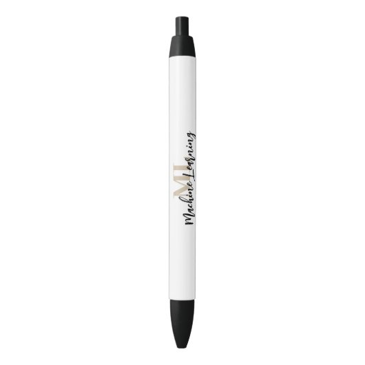 Strak Machine Learning-ontwerp – ML-pen ✨🖊️ Blauwe Inkt Pen (Voorkant Verticaal)