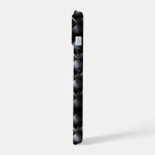 Strak Metaalgrijs & Zwart iPhone 15 Case (Linkerkant)