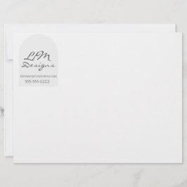 Strak Minimalistisch Briefhoofd
