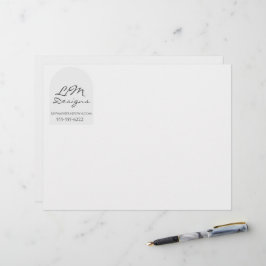 Strak Minimalistisch Briefhoofd