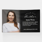 Strak Minimalistisch Over de Auteur Foto & Bio Spandoek (Horizontaal)