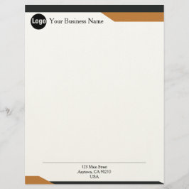 Strak minimalistisch zakelijk briefpapier voor mod briefhoofd