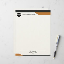 Strak minimalistisch zakelijk briefpapier voor mod briefhoofd
