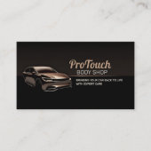 Strak modern autostoelwerk  visitekaartje (Voorkant)