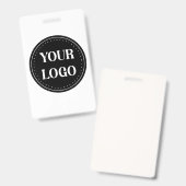 Strak, modern, gepolijst en aanpasbaar badge (Voor- en achterkant)