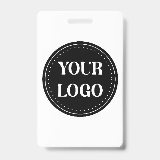 Strak, modern, gepolijst en aanpasbaar badge (Voorzijde)