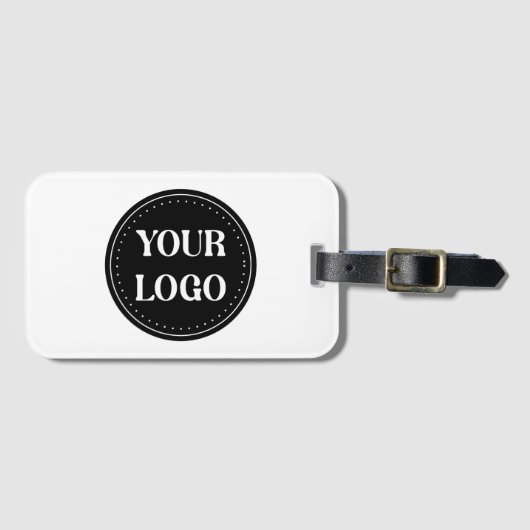 Strak, modern, gepolijst en aanpasbaar bagagelabel (Voorkant (horizontaal))