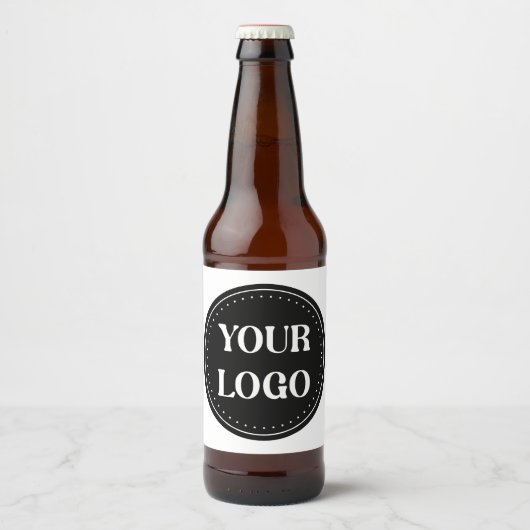Strak, modern, gepolijst en aanpasbaar bier etiket (Voorkant)