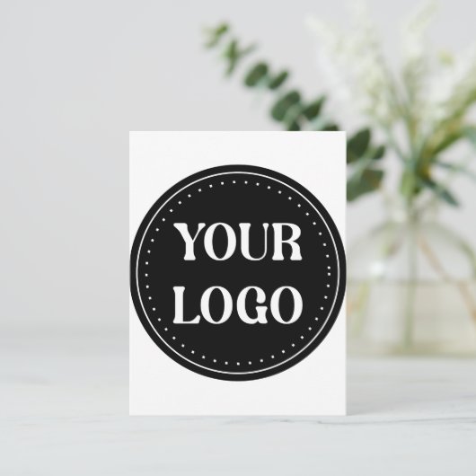 Strak, modern, gepolijst en aanpasbaar briefkaart (Staand voorkant)