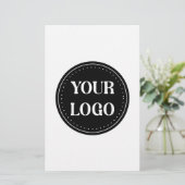 Strak, modern, gepolijst en aanpasbaar briefpapier (Staand voorkant)