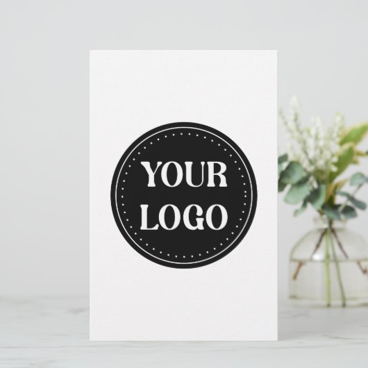 Strak, modern, gepolijst en aanpasbaar briefpapier (Staand voorkant)