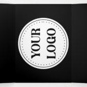 Strak, modern, gepolijst en aanpasbaar. drieluik uitnodiging (Binnenkant midden)