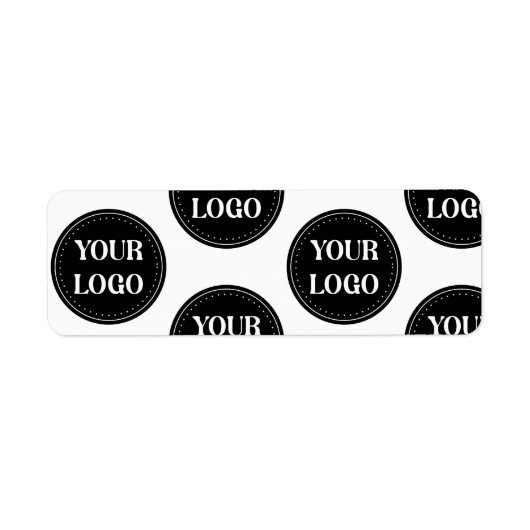 Strak, modern, gepolijst en aanpasbaar etiket (Voorkant)