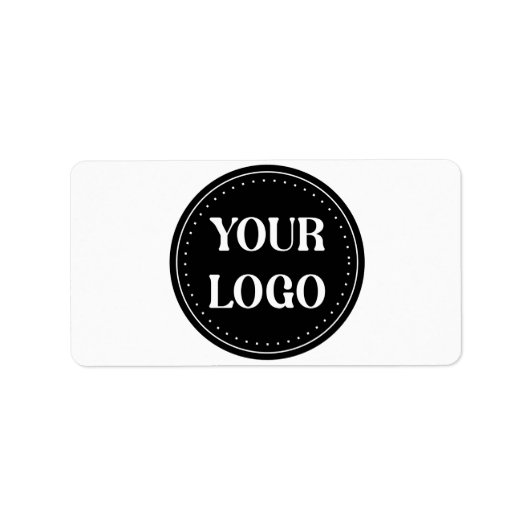 Strak, modern, gepolijst en aanpasbaar etiket (Voorkant)