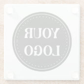 Strak, modern, gepolijst en aanpasbaar glazen onderzetter (Achterkant)