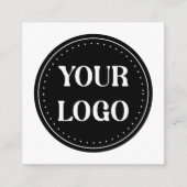 Strak, modern, gepolijst en aanpasbaar informatiekaartje (Voorkant)