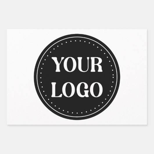 Strak, modern, gepolijst en aanpasbaar inpakpapier vel (Voorkant)