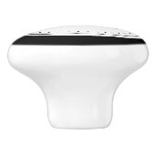 Strak, modern, gepolijst en aanpasbaar. keramische knop (Zijkant)