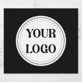 Strak, modern, gepolijst en aanpasbaar. likeurfles etiket (Enkel label)