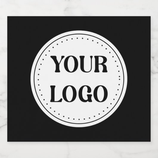 Strak, modern, gepolijst en aanpasbaar. likeurfles etiket (Enkel label)