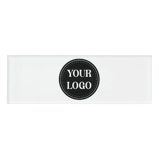 Strak, modern, gepolijst en aanpasbaar naambadge (Voorkant)