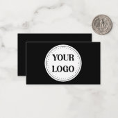 Strak, modern, gepolijst en aanpasbaar. notitiekaartje (Voorkant / Achterkant in situ)