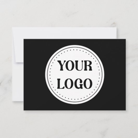 Strak, modern, gepolijst en aanpasbaar. notitiekaartje (Voorkant)