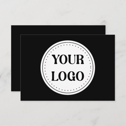 Strak, modern, gepolijst en aanpasbaar. notitiekaartje (Voorkant / Achterkant)